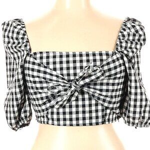 NWT Lucy Paris Gingham Crop Top